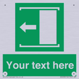 Custom Slide to Open Sign